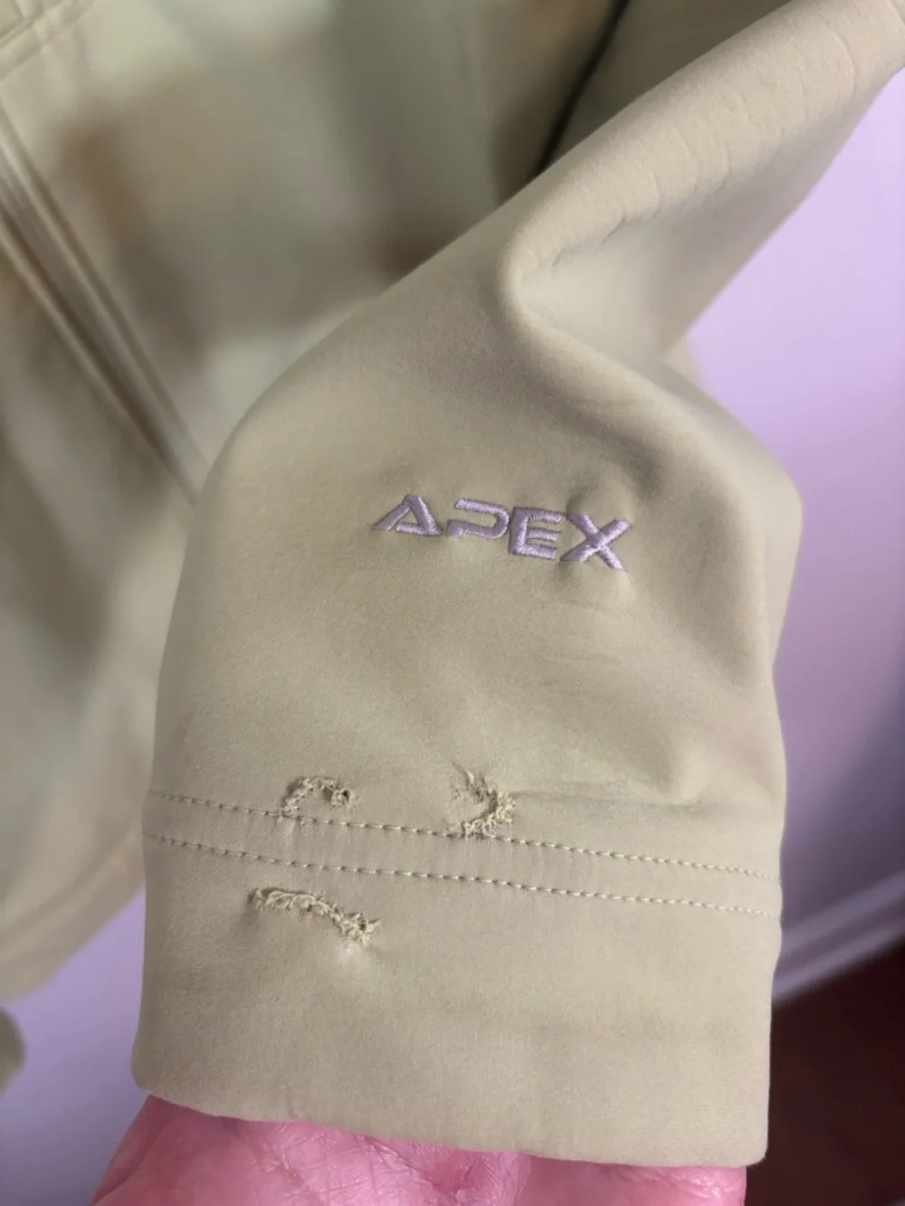 The North Face Apex Jacket Women M Green Softshell Full Zip Outdoor